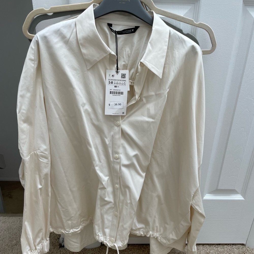 Zara button-down with tie